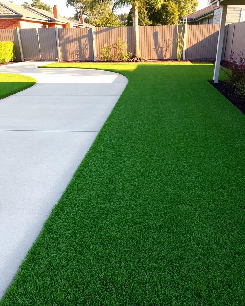 A pristine professionally maintained lawn with clean edges